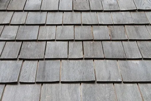 Wood shake shingle roofing