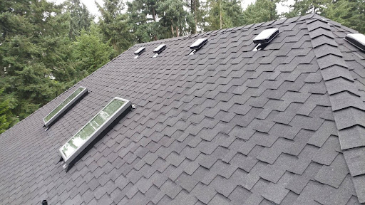 A freshly treated roof.